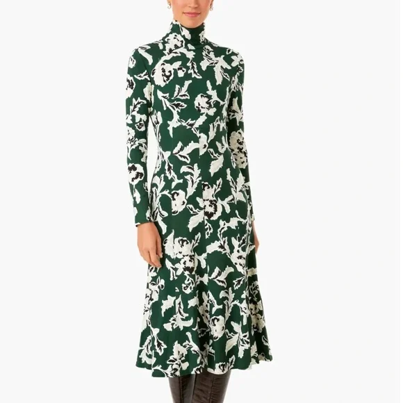 Tanya Taylor | Dresses | Tanya Taylor Dress Green Cream Black Floral Thea  Dress In Martini Multi 3x Nwt | Poshmark